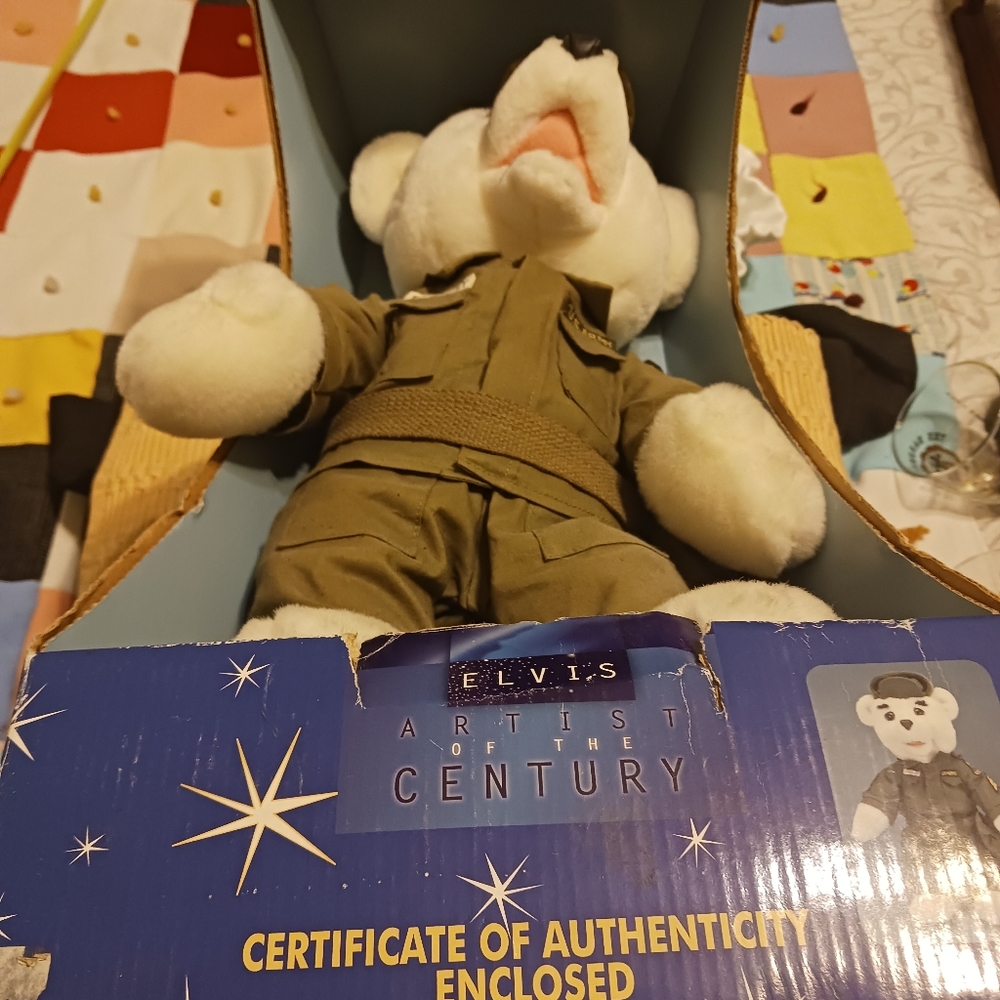 NIB Elvis Presley Army Collectors Bear